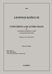 Concerto a 4 mani per pianoforte, - Leopold Anton Kozeluch