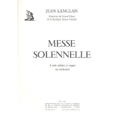 Messe solennelle pour choeur mixte - Jean Langlais