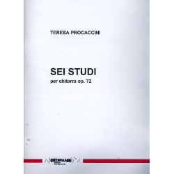 6 Studi op.72 per chitarra -Teresa Procaccini
