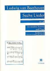 6 Lieder op.48 für Gesang (mittel) - Ludwig van Beethoven