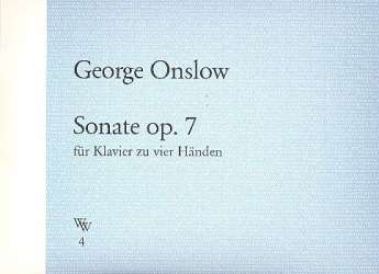 Sonate op.7 für Klavier zu 4 Händen - George Onslow