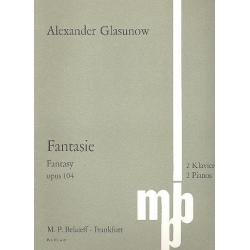 Fantasie op.104 für 2 Klaviere - Alexander Glasunow