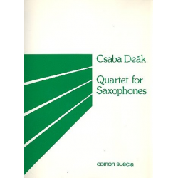 Quartet for 4 saxophones (SATB) - Csaba Deak