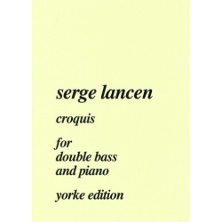 Croquis for double bass and piano - Serge Lancen