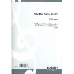 Poesien op.35 für Klavier und Harmonium - Sigfrid Karg-Elert