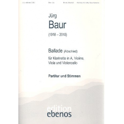 Ballade für Klarinette in A, Violine - Jürg Baur