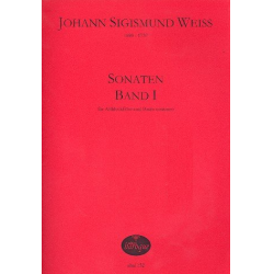 Sonaten Band 1 für Altblockflöte - Johann Sigismund Weiss