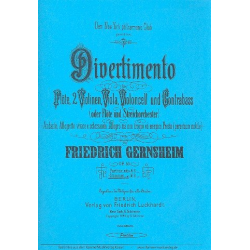 Divertimento E-Dur op.53 für Flöte, - Friedrich Gernsheim