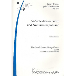 Andante-Klaviersätze  und  Notturno napolitano - Fanny Cecile Mendelssohn (Hensel)