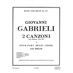 2 canzoni septimi toni - Giovanni Gabrieli