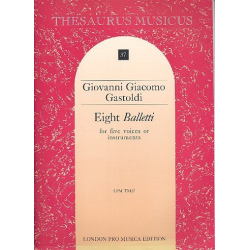 8 Balletti for 5 voices or - Giovanni Giacomo Gastoldi