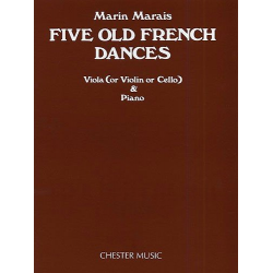 5 old French Dances for viola -Marin Marais