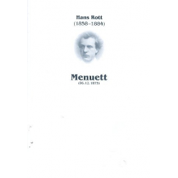 Menuett Des-Dur für Klavier - Hans Rott