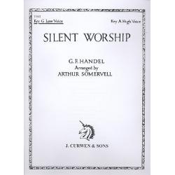 Silent Worship for Key G Low Voice - Georg Friedrich Händel (George Frederic Handel)