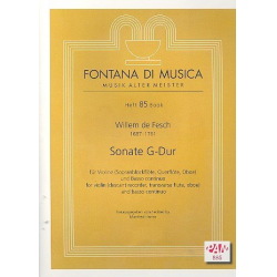 Sonate G-Dur für Violine (Sbfl, Fl, Ob) - Willem de Fesch
