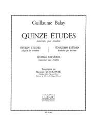 15 études : pour trombone - Guillaume Balay
