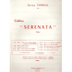 Célèbre Serenata pour voix moyenne et piano (dt) - Enrico Toselli