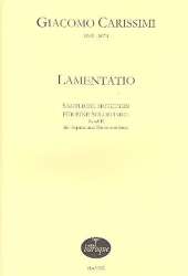 Lamentatio für Sopran und Bc - Giovanni Giacomo Carissimi