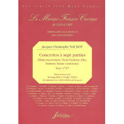 6 concertos à 7 parties für Flöte, - Jacques Christophe Naudot