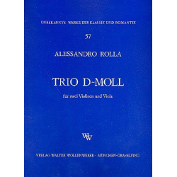 Trio d-Moll für 2 Violinen - Alessandro Rolla
