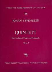 Quintett op.5 für 2 Violinen, - Johan Severin Svendsen
