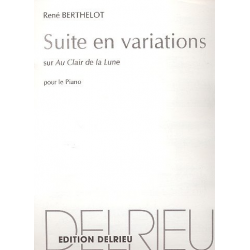 Au Clair de la Lune variations pour piano - René Berthelot