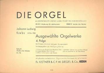 Ausgewählte Werke Band 4 : - Johann Ludwig Krebs