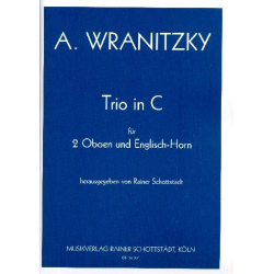 Trio C-Dur für 2 Oboen - Anton Wranitzky