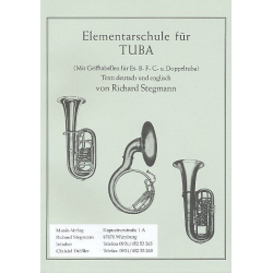 Elementarschule für Tuba C (F - Tuba mit Grifftabellen für Eb Tuba) - Richard Stegmann