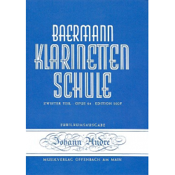 Klarinettenschule Band 6 Zweiter Teil op.64 - Carl Baermann