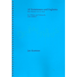 10 Variationen und Fughetta op.125a : - Jan Koetsier
