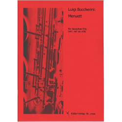 Menuett : für 3 Saxophone - Luigi Boccherini