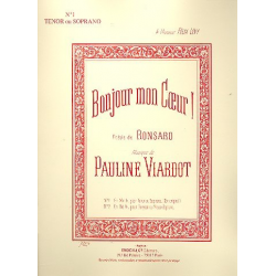 Bonjour mon coeur pour soprano - Pauline Viardot Garcia