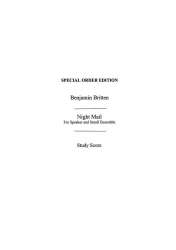 Night Mail for speaker and - Benjamin Britten