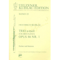 Trio e-Moll op.86,1 für 3 Flöten - Friedrich Daniel Rudolph Kuhlau
