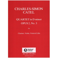 QUARTET IN D MINOR : FOR CLARINET, -Charles Simon Catel