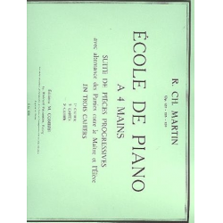 École de piano à 4 mains vol.3 op.129 - Robert Charles Martin