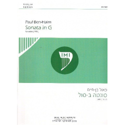 Sonata G major for violin solo - Paul Ben-Haim