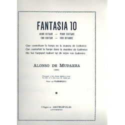 Fantasia Nr.10 für Harfe : für Gitarre - Alonso Mudarra