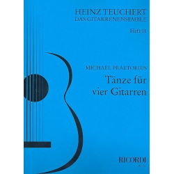 Tänze für 4 Gitarren (Verlagskopie) - Michael Praetorius