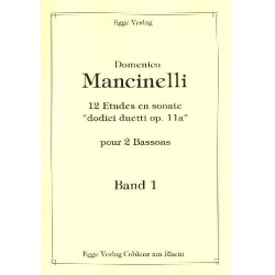 12 Etudes en Sonate dodici duetti op.11a - Domenico Mancinelli