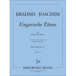 Ungarische Tänze Band 1 (Nr.1-5) - Johannes Brahms