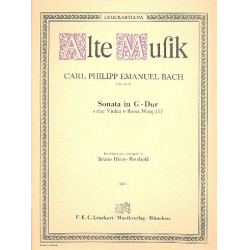 Sonata G-Dur WQ 157 - Carl Philipp Emanuel Bach