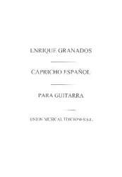 Capricho espanol op.39 para guitarra - Enrique Granados