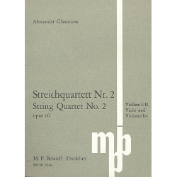 Streichquartett Nr.2 op.10 - Alexander Glasunow