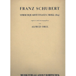 Streichquartettsatz c-Moll für - Franz Schubert