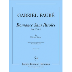 Romance sans paroles op.17,3 - Gabriel Fauré