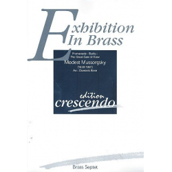 Exhibition in Brass für 3 Trompeten (oder Hörner), - Modest Petrovich Mussorgsky