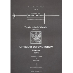 Officium defunctorum for mixed chorus - Tomas Luis de Victoria