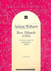 4 Villanelle for 4 voices or - Adrian Willaert